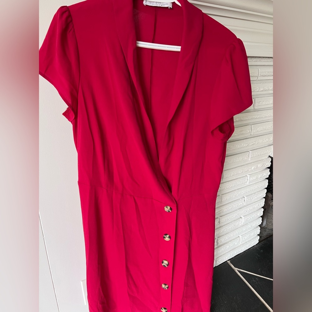 Hot pink Mango dress